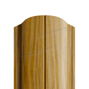 Штакетник металлический МП ELLIPSE 19х126 ECOSTEEL Matt 0,5 фигурный